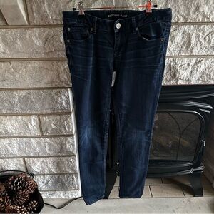 Express Women's Dark Blue Stella Legging Low Rise Jeans 4R